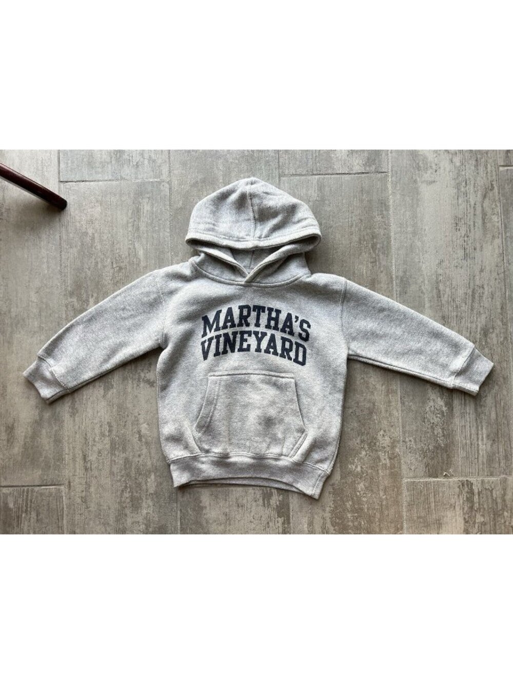 Martha's Vineyard Gray Pullover Hoodie Sweatshirt Toddler Kids Girls Boys 3T